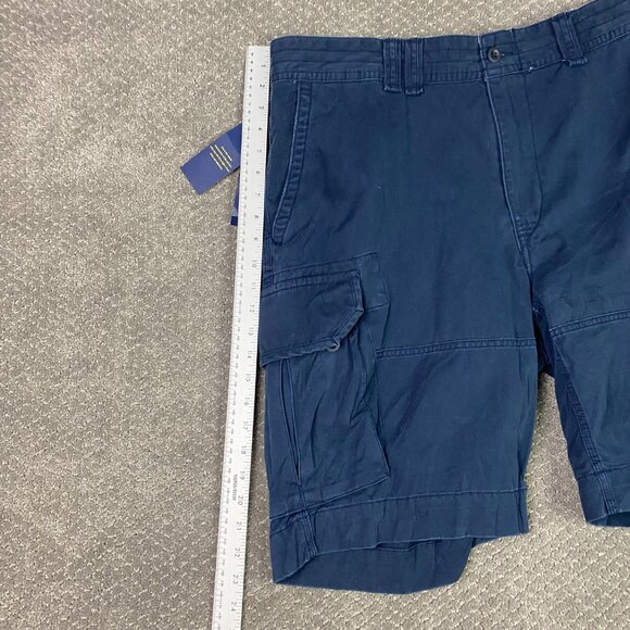 Polo Ralph Lauren Cargo Shorts Men's 40 T Aviator Navy Blue Classic Chino Tall - Picture 11 of 13